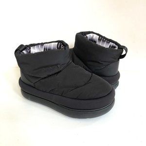 UGG CLASSIC MAXI MINI BLACK PULL ON PUFF BOOTS US 6 / EU 37 / UK 4